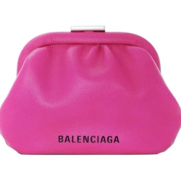 BALENCIAGA Pink Cloud Coin Crossbody/Clutch - Picture 1 of 4